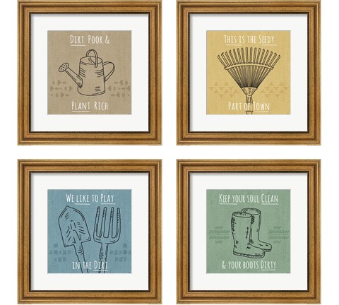 Home Grown 4 Piece Framed Art Print Set by Jess Aiken