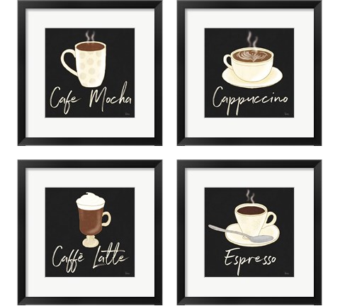 Fresh Coffee 4 Piece Framed Art Print Set by Veronique Charron