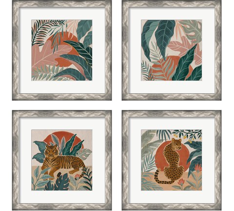 Big Cat Beauty 4 Piece Framed Art Print Set by Janelle Penner