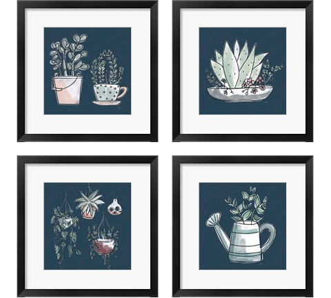 A Plants Life 4 Piece Framed Art Print Set by Leah York