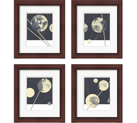 Planetary Weights 4 Piece Framed Art Print Set by Jacob Green