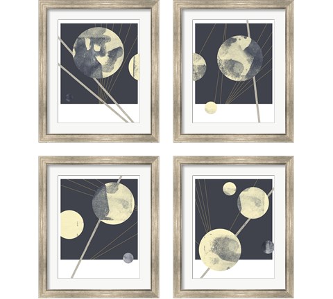 Planetary Weights 4 Piece Framed Art Print Set by Jacob Green