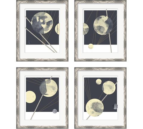 Planetary Weights 4 Piece Framed Art Print Set by Jacob Green