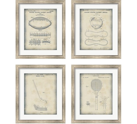 Patented Sport 4 Piece Framed Art Print Set by Studio W