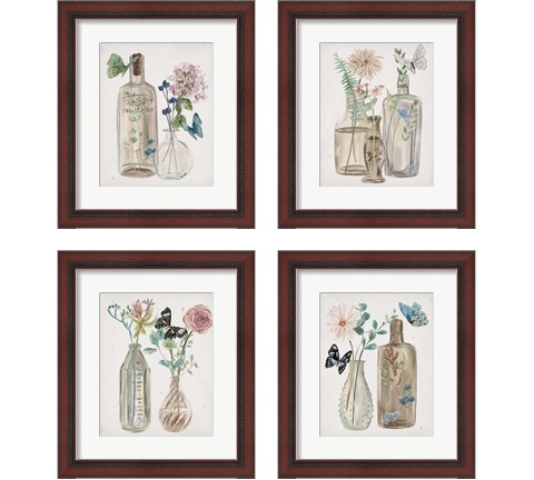 Butterflies & Flowers 4 Piece Framed Art Print Set by Melissa Wang