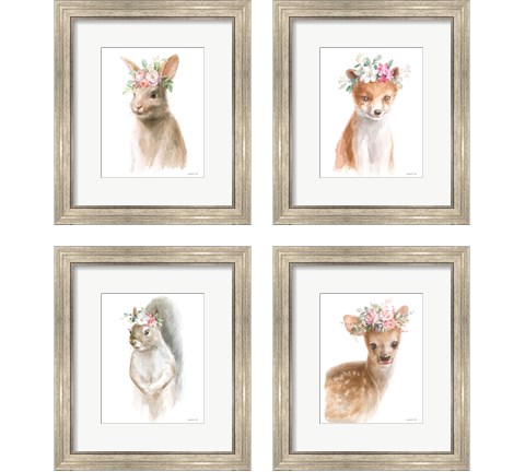 Wild for Flowers 4 Piece Framed Art Print Set by Danhui Nai