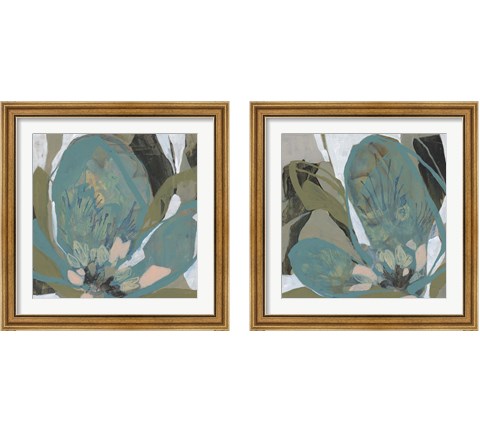 Petal Puzzle 2 Piece Framed Art Print Set by Jennifer Goldberger