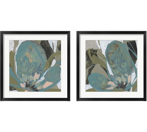 Petal Puzzle 2 Piece Framed Art Print Set by Jennifer Goldberger