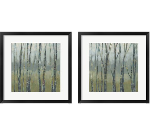 Transitional Treeline 2 Piece Framed Art Print Set by Jennifer Goldberger