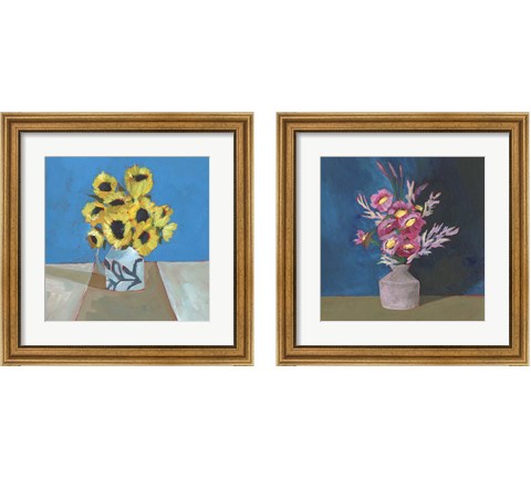 Cottage Bouquet 2 Piece Framed Art Print Set by Regina Moore