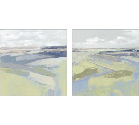 Pastel Prairie 2 Piece Art Print Set by Jennifer Parker