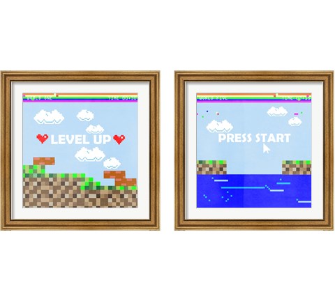 Level Up 2 Piece Framed Art Print Set by Jennifer Parker