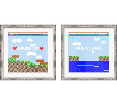 Level Up 2 Piece Framed Art Print Set by Jennifer Parker