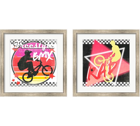 Rad Times 2 Piece Framed Art Print Set by Jennifer Parker