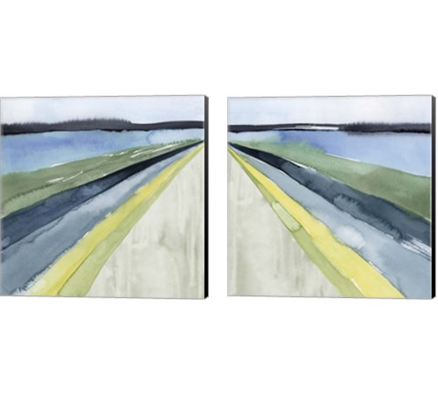 Pastel Perspective 2 Piece Canvas Print Set by Grace Popp