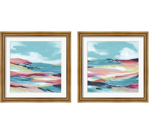 Chromatic Coast 2 Piece Framed Art Print Set by June Erica Vess