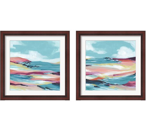 Chromatic Coast 2 Piece Framed Art Print Set by June Erica Vess