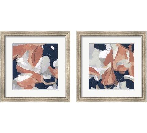 Sienna Cement 2 Piece Framed Art Print Set by June Erica Vess