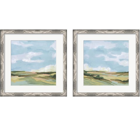 Meadow Gold 2 Piece Framed Art Print Set by June Erica Vess