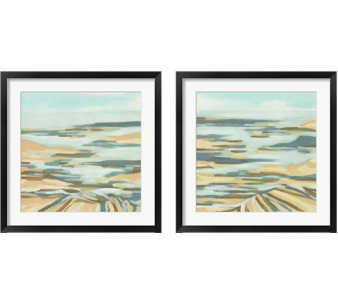 Sand Shoals 2 Piece Framed Art Print Set by June Erica Vess