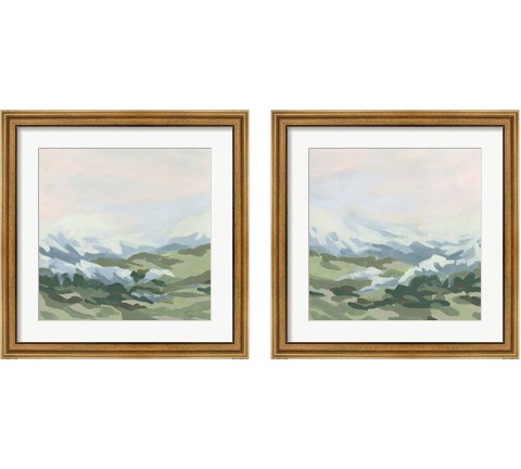 Snowcapped Vista 2 Piece Framed Art Print Set by June Erica Vess