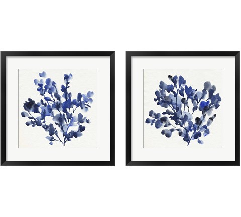 Cobalt Blossom 2 Piece Framed Art Print Set by Annie Warren