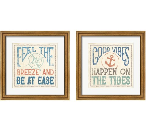 Coastal Portrait 2 Piece Framed Art Print Set by Veronique Charron