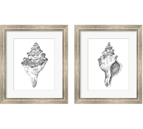 Quiet Conchvvvv 2 Piece Framed Art Print Set by Emma Caroline