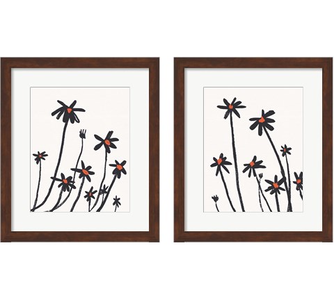 Young Coneflowers 2 Piece Framed Art Print Set by Jacob Green