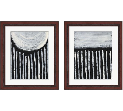 Ivory & Black 2 Piece Framed Art Print Set by Regina Moore