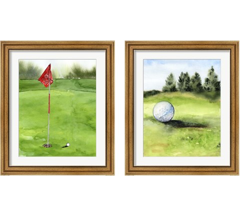 Tee Off Time 2 Piece Framed Art Print Set by Jennifer Parker