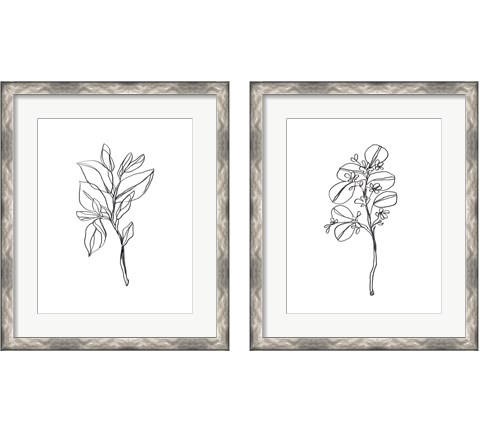 Leaf Sprig 2 Piece Framed Art Print Set by June Erica Vess