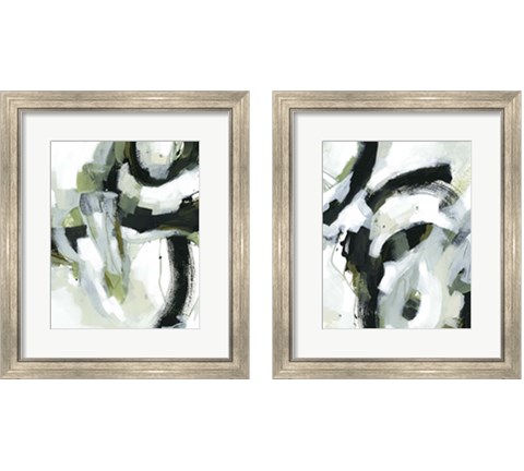 Green Onyx 2 Piece Framed Art Print Set by June Erica Vess