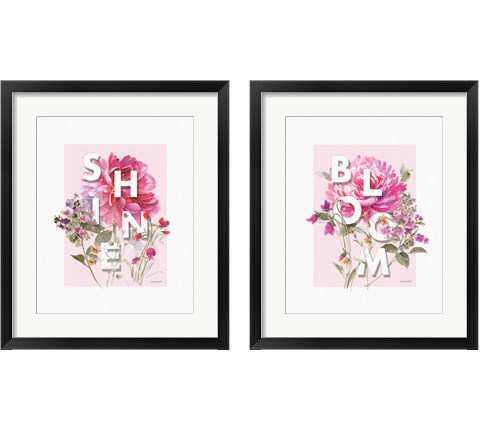 Bloom & Shine 2 Piece Framed Art Print Set by Lisa Audit