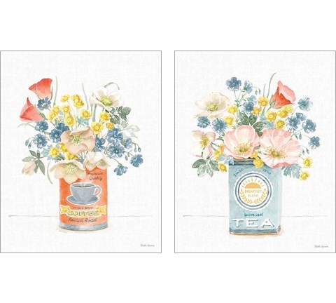 Gardenscape  2 Piece Art Print Set by Beth Grove