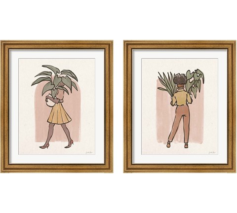 Plant Ladies 2 Piece Framed Art Print Set by Janelle Penner