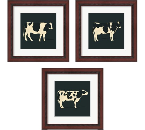 Refined Holstein 3 Piece Framed Art Print Set by Jacob Green