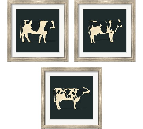 Refined Holstein 3 Piece Framed Art Print Set by Jacob Green