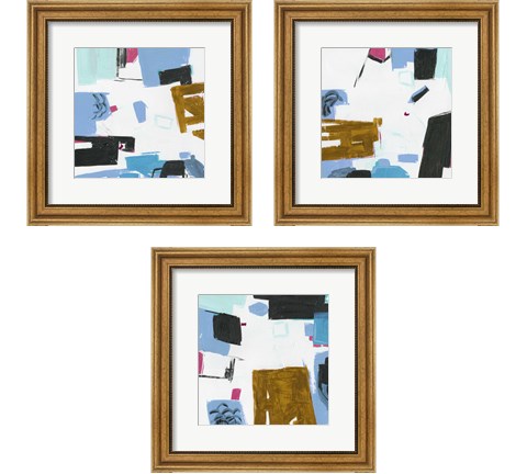 Sunny Winter Day  3 Piece Framed Art Print Set by Melissa Wang