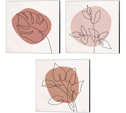 Just Leaves 3 Piece Canvas Print Set by Lisa Audit