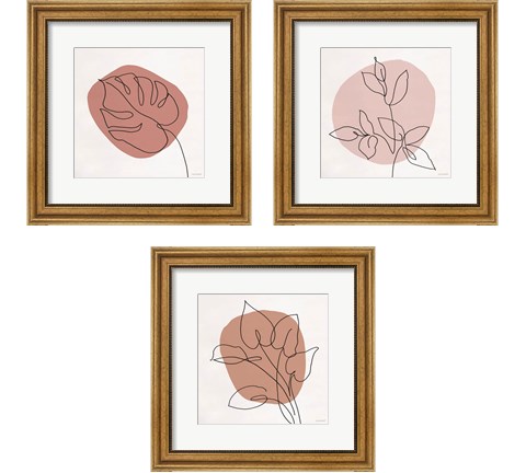 Just Leaves 3 Piece Framed Art Print Set by Lisa Audit