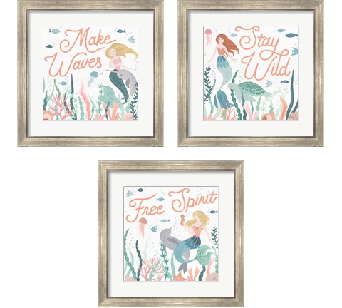 Under the Sea 3 Piece Framed Art Print Set by Laura Marshall