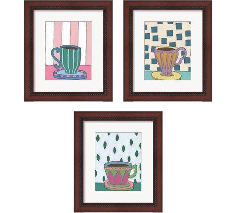 Mid Morning Coffee 3 Piece Framed Art Print Set by Regina Moore