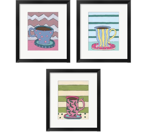 Mid Morning Coffee 3 Piece Framed Art Print Set by Regina Moore