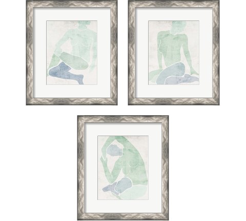 Stretching 3 Piece Framed Art Print Set by Melissa Wang