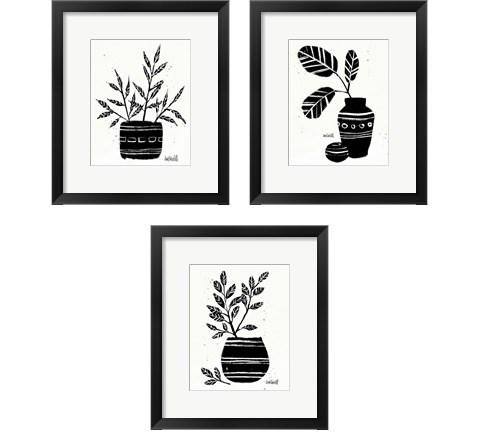 Botanical Sketches 3 Piece Framed Art Print Set by Anne Tavoletti