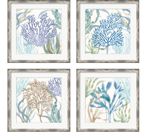 Soft Shores 4 Piece Framed Art Print Set by Beth Grove