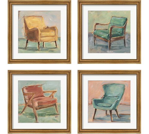 Have a Seat 4 Piece Framed Art Print Set by Ethan Harper