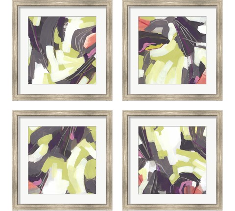 Martini Swirl 4 Piece Framed Art Print Set by June Erica Vess