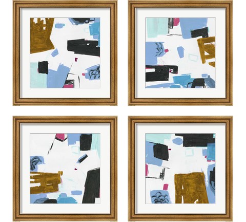 Sunny Winter Day  4 Piece Framed Art Print Set by Melissa Wang